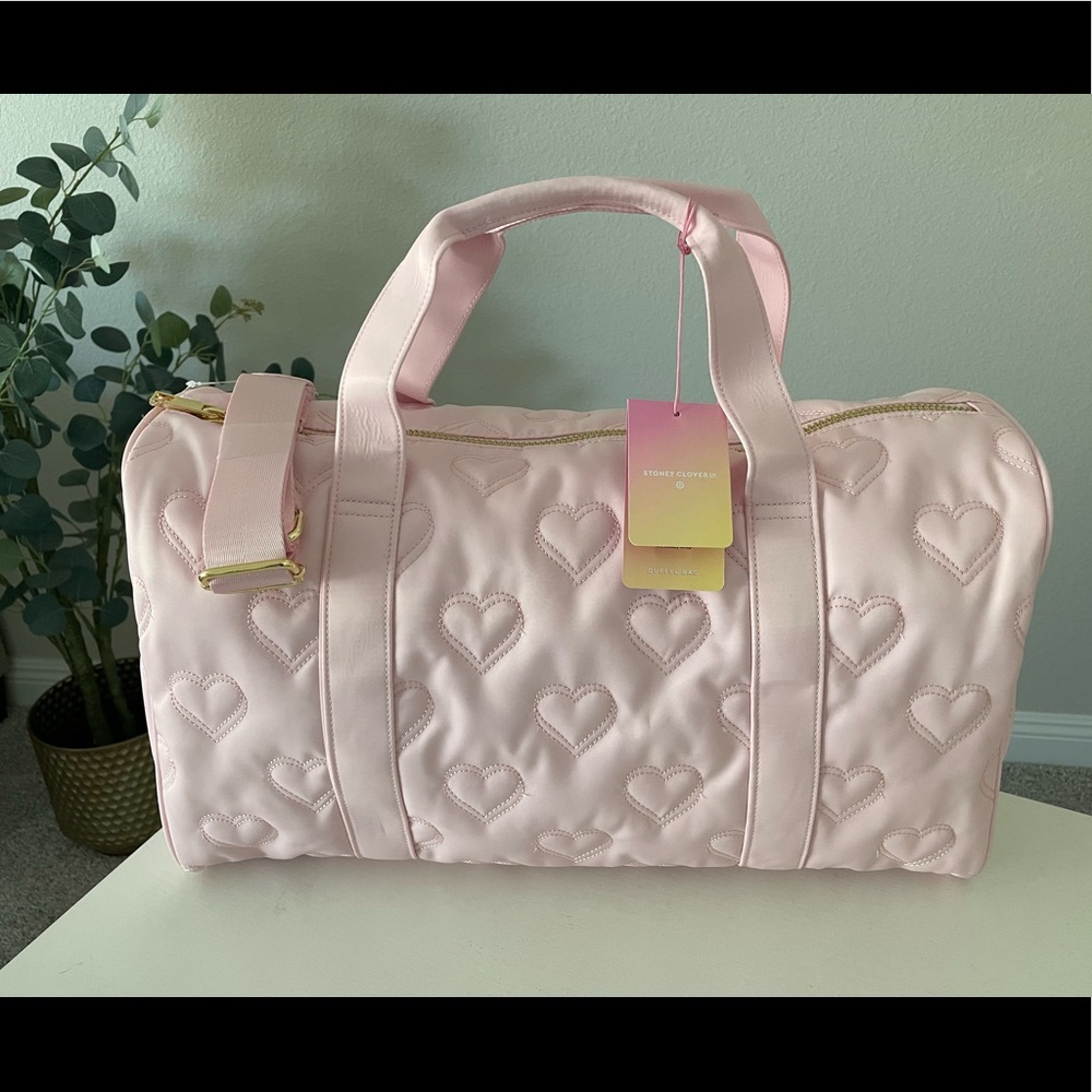 Stoney Clover Lane x Target Pink Quilted Heart Duffel Bag (Brand New with Tags)